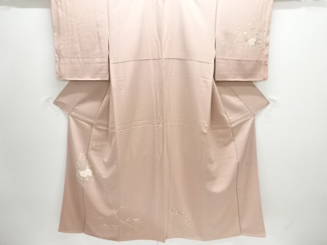 作家物 大島紬 手描き友禅 花遊園 訪問着 紋なし ※記念感謝祭☆